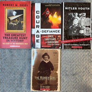 Set Of 4 Scholastic Books On WWII & Holocaust: The Greatest Treasure Hunt